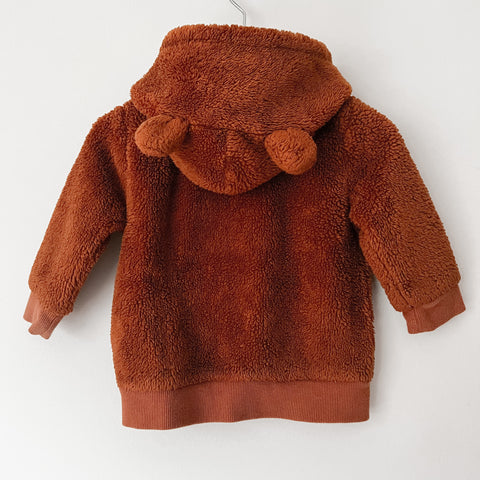 Petit lem Teddy zip up Size 12M
