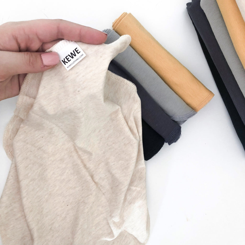 Bamboo Washcloths - Set of 5 - KEWE Clothing 