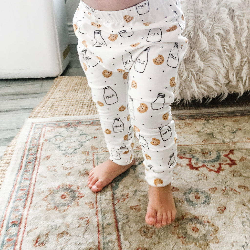 Milk & Cookie Print Leggings 2.0 - KEWE Clothing 