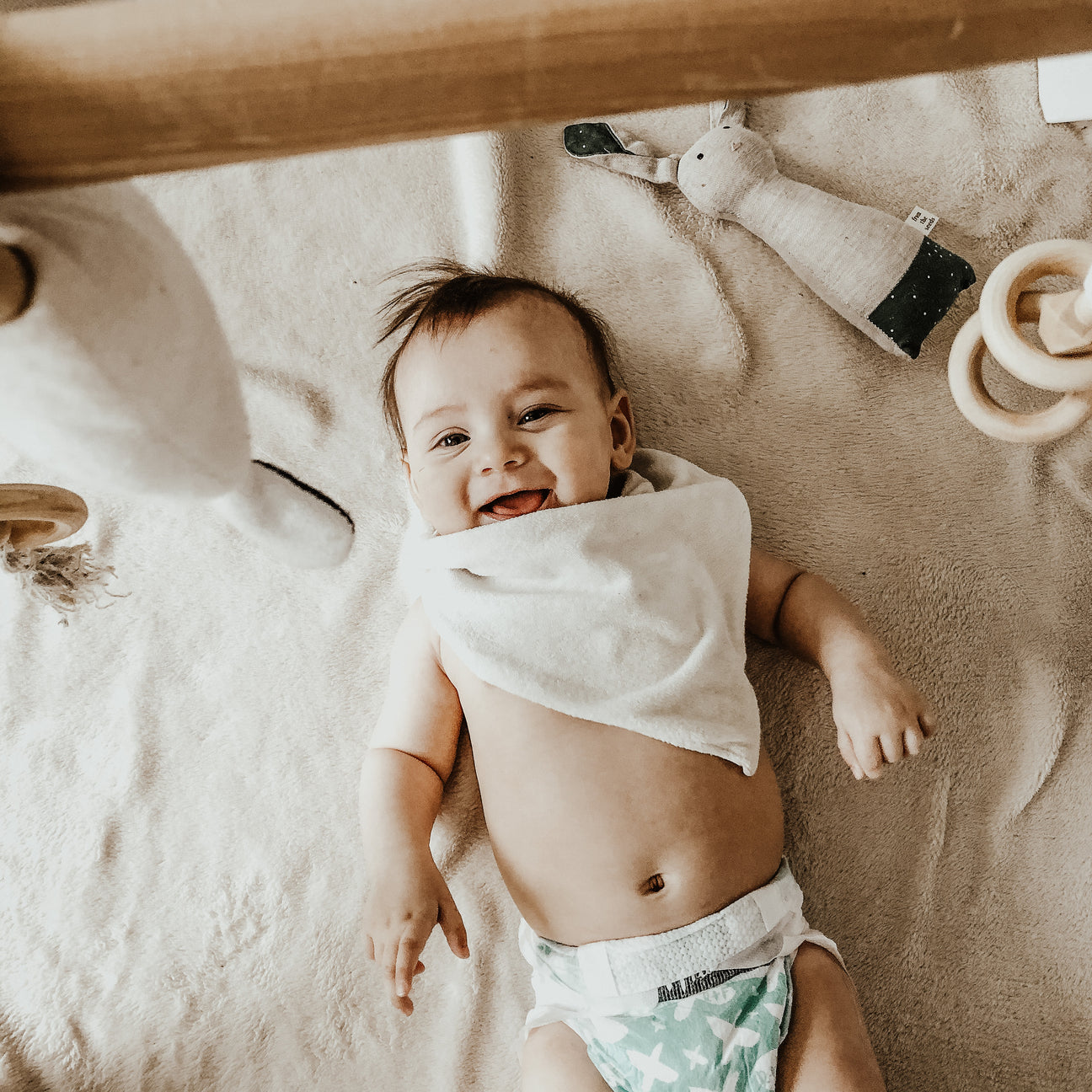 Double Bamboo Terry cloth Bibs - KEWE Clothing 