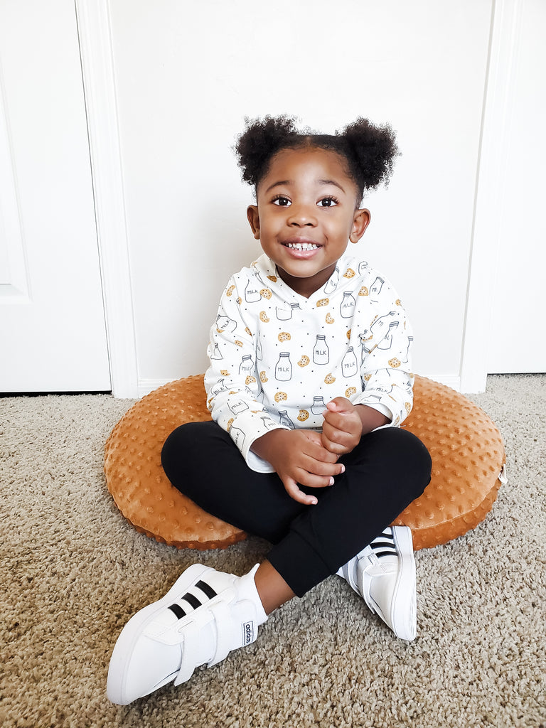 Milk & Cookie Print Hoodie - KEWE Clothing 