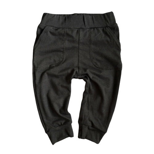 Bamboo Pocket pants - Night Sky (Black) - KEWE Clothing 