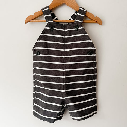 Striped denim short overall Size 6M