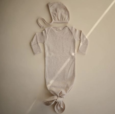 Organic Knotted Baby Gown